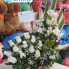 Arreglo Fúnebre Rosas Blancas y Lirios